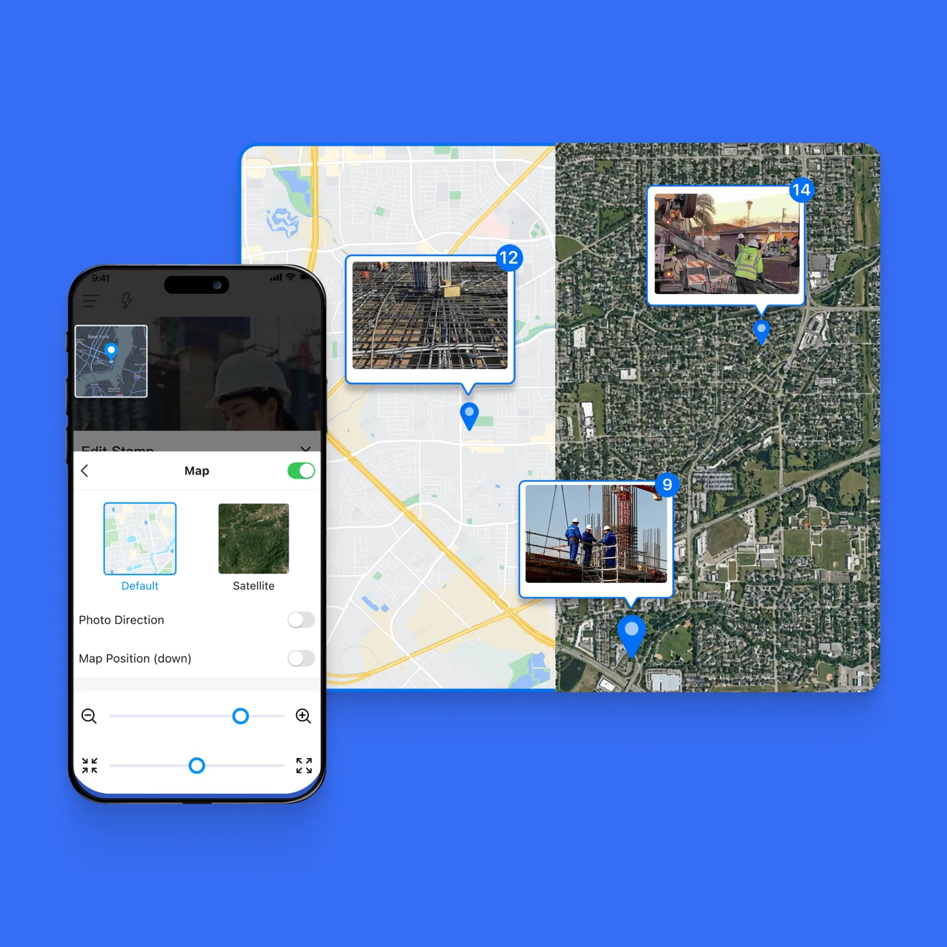 Switch Between Map and Satellite Views