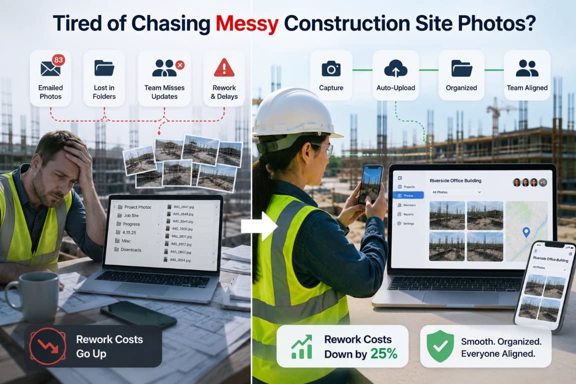 Tired of Chasing Messy Construction Site Photos?