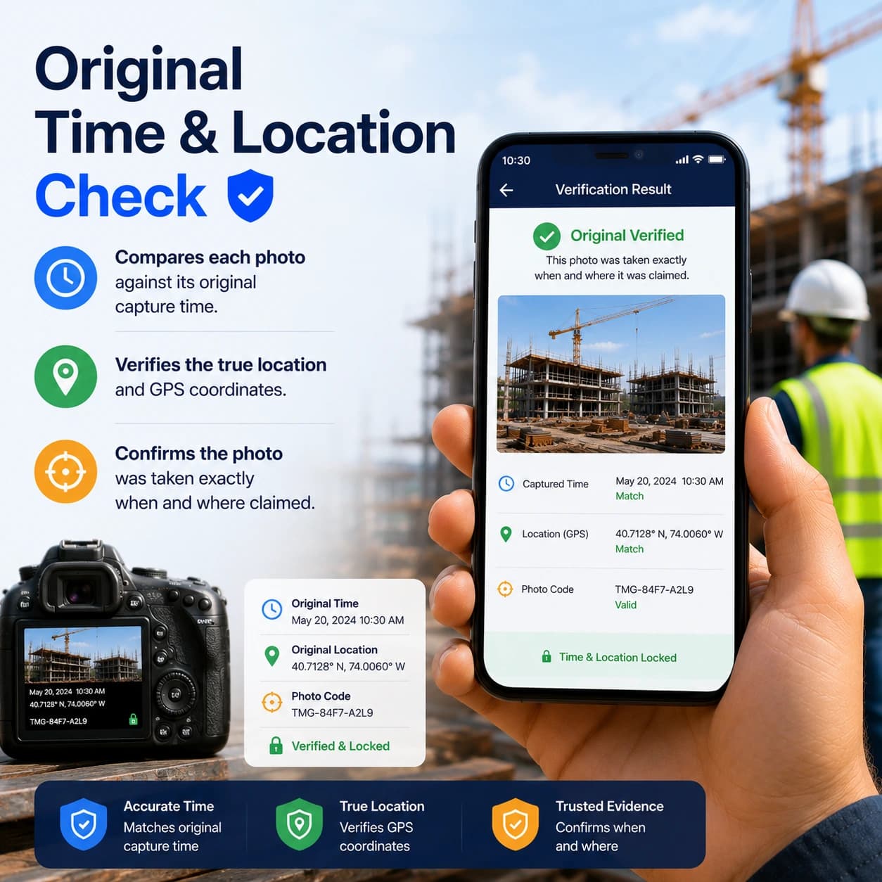 Check Original Time & Location
