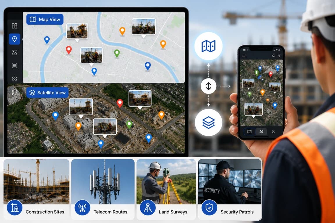 Toggle Between Map and Satellite Views